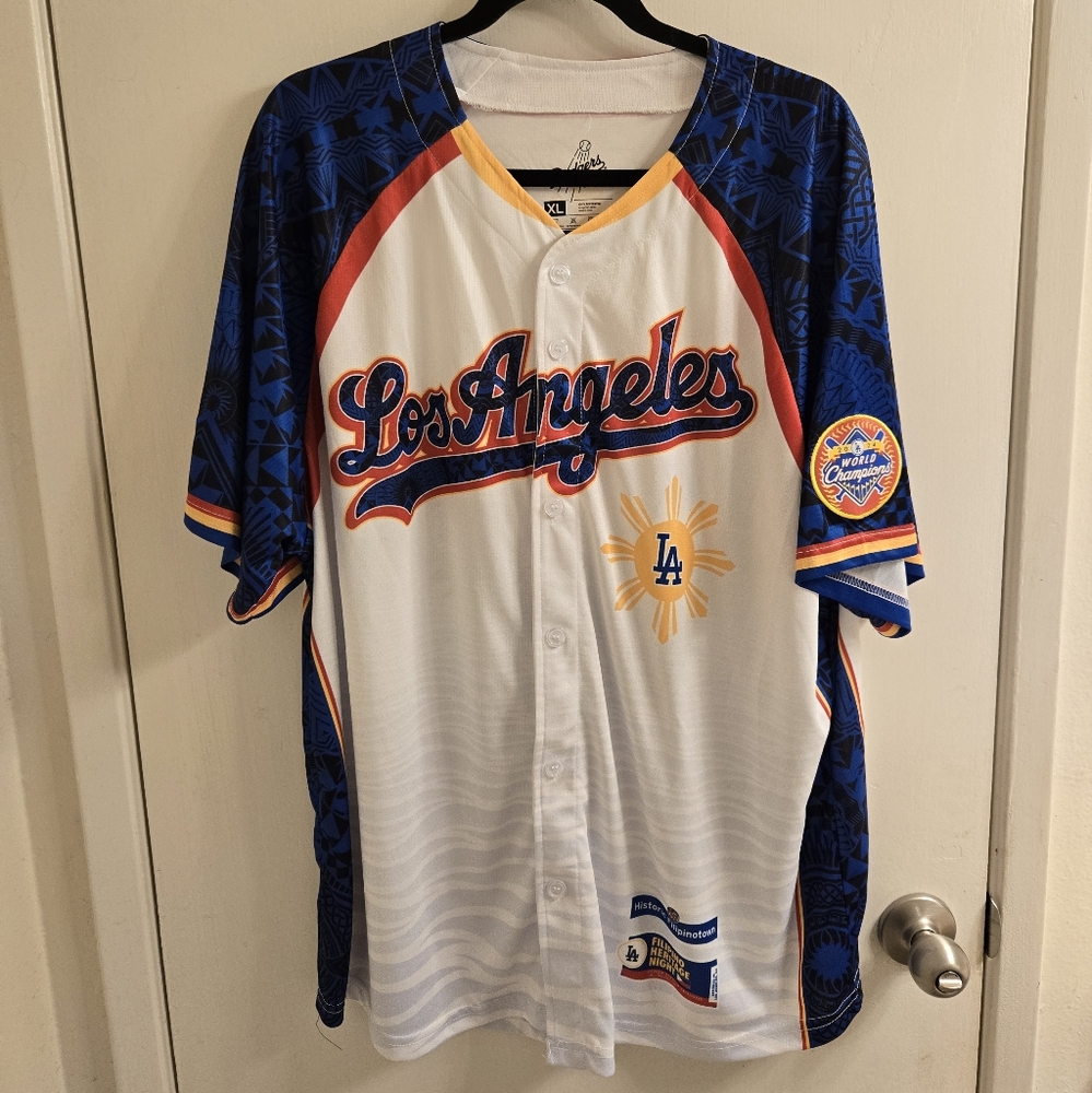 LA Dodgers 2025 Filipino Night Jersey